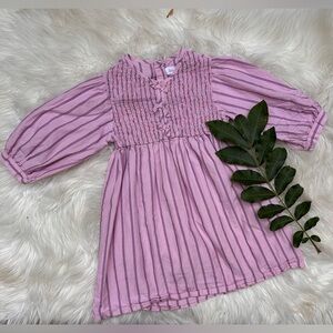 Zara Pink Striped Dress size 4-5T